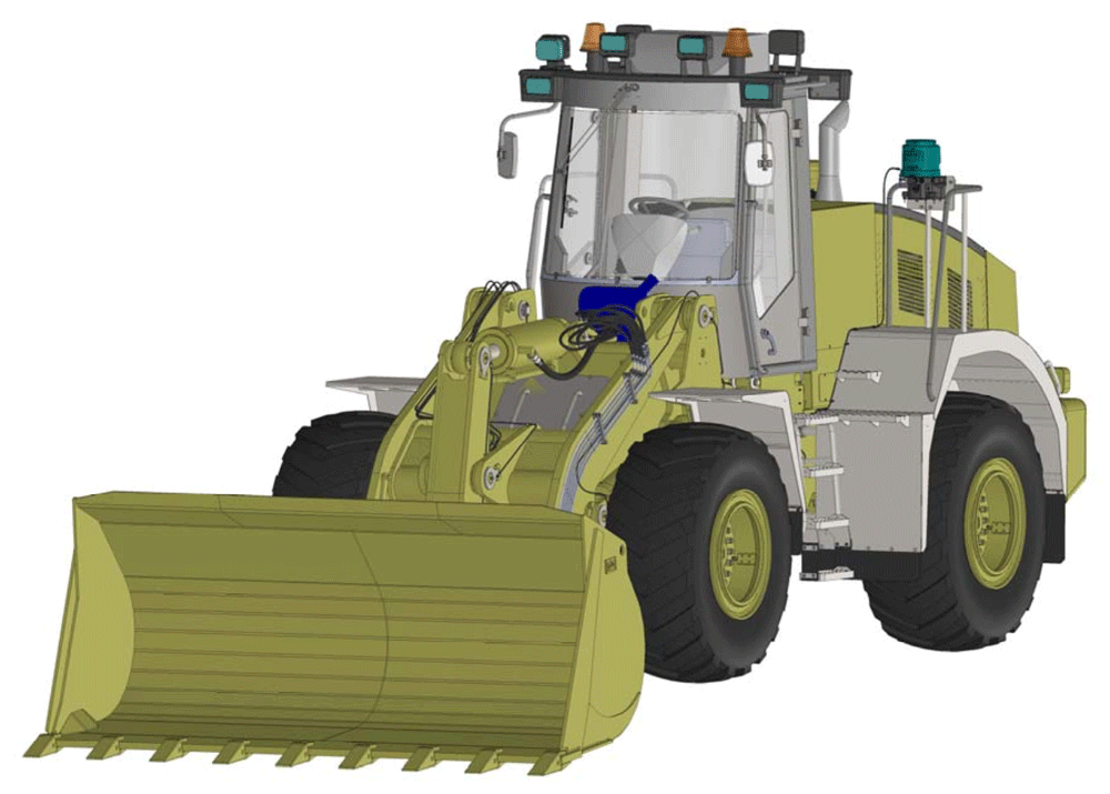 Общий вид погрузчика ПК70К Общий вид погрузчика ПК70К